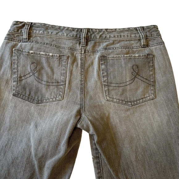 Loft Jeans Women Gray Size 6 Straight Leg Retro Y2K - Picture 3 of 11